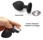 Exotic Silicone Gemstone Anal Butt Plugs for Women