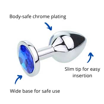 Exotic Gemstone Anal Butt Plug for Women