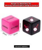 Multi Sex Poses and Dares Pink-Black Couple Dice Set