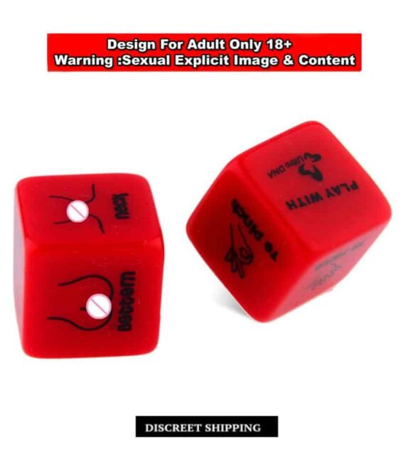 Multi Sex Poses and Dares Red Couple Dice Set
