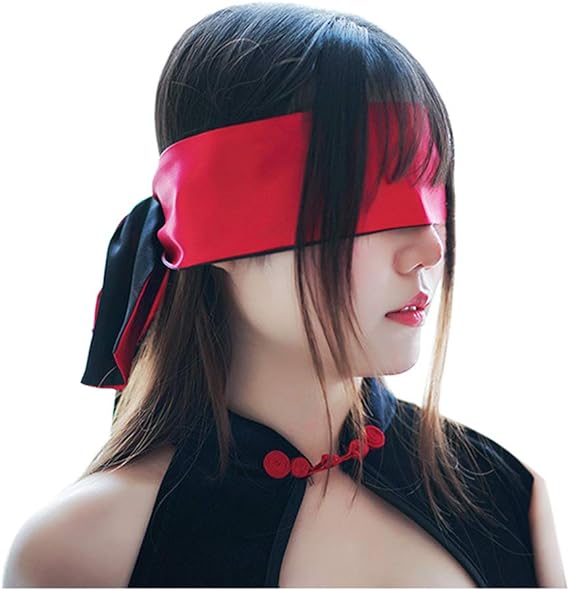 Blindfold (red + black)