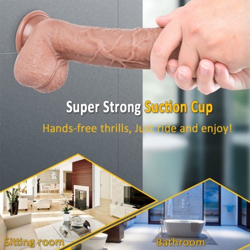 10 -Inches Pink head realistic Dildo