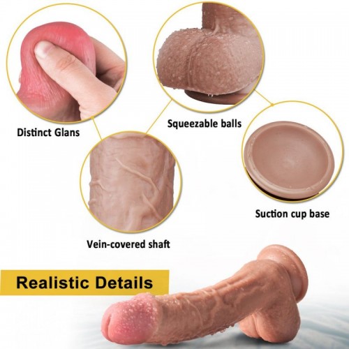 10 -Inches Pink head realistic Dildo