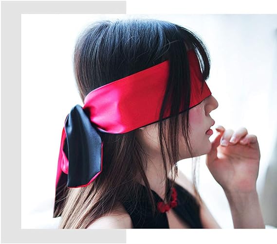 Blindfold (red + black)
