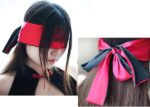 Blindfold (red + black)