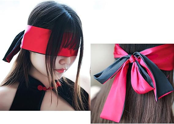 Blindfold (red + black)