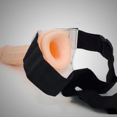 Hollow Strap On Dildo With Vibration